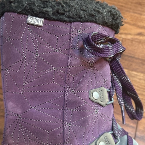 Merrell Women's Silversun Lace Waterproof Boot Purple Gray Size 9.5 - Picture 8 of 15
